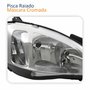 Farol Principal Gm Corsa Sedan 2003 Até 2012 Pisca Raiado Máscara Cromada Lado Direito Passageiro
