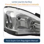 Farol Principal Gm Montana 2003 Até 2010 Pisca Raiado Máscara Cromada Lado Direito Passageiro