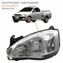 Farol Principal Gm Montana 2003 Até 2010 Pisca Raiado Máscara Cromada Lado Esquerdo Motorista