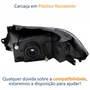 Farol Principal Gm Onix 2012 Até 2016 Máscara Negra Friso Azul Lado Direito Passageiro