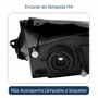 Farol Principal Gm Onix 2012 Até 2016 Máscara Negra Friso Azul Lado Direito Passageiro