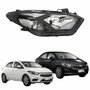 Farol Principal Gm Onix Prisma 2017 2018 2019 Máscara Negra Lado Direito Passageiro