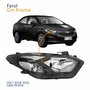 Farol Principal Gm Prisma 2017 2018 2019 Máscara Negra Lado Direito Passageiro