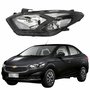 Farol Principal Gm Prisma 2017 2018 2019 Máscara Negra Lado Esquerdo Motorista