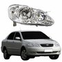 Farol Principal Toyota Corolla 2003 Até 2008 Máscara Cromada Com Lente Frisada Lado Direito Passageiro