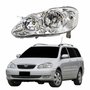 Farol Principal Toyota Fielder 2003 Até 2008 Máscara Cromada Com Lente Frisada Lado Esquerdo Motorista