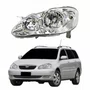 Farol Principal Toyota Fielder 2003 Até 2008 Máscara Cromada Com Lente Frisada Lado Esquerdo Motorista