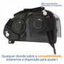 Farol Principal Vw Crossfox Fox Spacefox 2008 2009 2010 Máscara Negra Lado Direito Passageiro