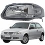 Farol Principal Volkswagen Gol G4 2005 2006 2007 2008 Máscara Cinza Lado Esquerdo Motorista