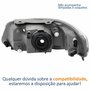 Farol Principal Volkswagen Gol G4 2005 2006 2007 2008 Máscara Cinza Lado Esquerdo Motorista