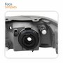 Farol Principal Volkswagen Gol G4 2005 2006 2007 2008 Máscara Cinza Lado Esquerdo Motorista