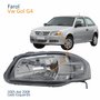 Farol Principal Vw Gol G4 2005 Até 2008 Máscara Cinza Lado Esquerdo Motorista