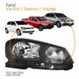 Farol Principal Vw Gol G6 2012 Até 2016 Saveiro Voyage G6 2013 Até 2016 Foco Simples Lado Direito Passageiro