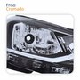 Farol Principal Vw Gol G7 2016 2017 2018 Foco Simples Friso Cromado Lado Direito Passageiro