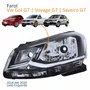 Farol Principal Vw Gol G7 2016 Até 2018 Voyage G7 2017 2018 Saveiro G7 2018 Até 2020 Foco Simples Friso Cromado Lado Esquerdo Motorista