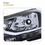 Farol Principal Vw Gol G7 2016 Até 2018 Voyage G7 2017 2018 Saveiro G7 2018 Até 2020 Foco Simples Friso Cromado Lado Esquerdo Motorista