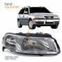 Farol Principal Vw Parati 1999 Até 2005 Foco Simples Máscara Cromada Lado Direito Passageiro