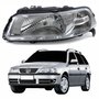 Farol Principal Vw Parati 1999 Até 2005 Foco Simples Máscara Cromada Lado Esquerdo Motorista
