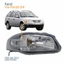 Farol Principal Vw Parati G4 2005 Até 2012 Máscara Cinza Lado Direito Passageiro