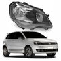 Farol Principal Vw Polo 2008 Até 2015 Máscara Negra Lado Direito Passageiro