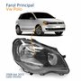 Farol Principal Vw Polo 2008 Até 2015 Máscara Negra Lado Direito Passageiro