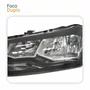 Farol Principal Vw Polo 2018 2019 2020 2021 2022 Máscara Negra Lado Esquerdo Motorista