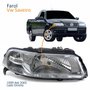 Farol Principal Vw Saveiro 1999 Até 2005 Foco Simples Máscara Cromada Lado Direito Passageiro