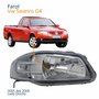 Farol Principal Vw Saveiro G4 2005 Até 2009 Máscara Cinza Lado Direito Passageiro