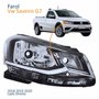 Farol Principal Vw Saveiro G7 2018 2019 2020 Foco Simples Friso Cromado Lado Direito Passageiro