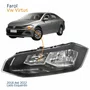 Farol Principal Vw Virtus 2018 2019 2020 2021 2022 Máscara Negra Lado Esquerdo Motorista