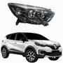 Farol Renault Captur 2017 2018 2019 2020 Mascara Negra Lado Direito Passageiro