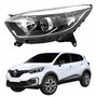 Farol Renault Captur 2017 Até 2021 TYC Com Friso Cromado Lado Esquerdo Motorista