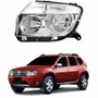 Farol Renault Duster 2010 2011 2012 2013 2014 Mascara Cromada Lado Esquerdo Motorista