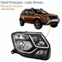 Farol Renault Duster 2015 Até 2020 Máscara Negra Lado Direito Passageiro