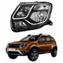 Farol Renault Duster 2015 Até 2020 Máscara Negra Lado Esquerdo Motorista