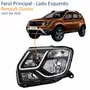 Farol Renault Duster 2015 Até 2020 Máscara Negra Lado Esquerdo Motorista