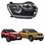 Farol Renault Duster Oroch 2021 Até 2024 Foco Manual Com Led Lado Direito Passageiro