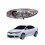 Farol Renault Fluence 2010 Até 2018 Máscara Cromada Sem Projetor Lado Esquerdo Motorista