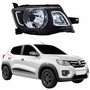 Farol Renault Kwid 2017 2018 2019 2020 Borda Preta Lado Direito Passageiro