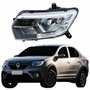 Farol Renault Logan 2020 2021 2022 Com Led 3 Riscos Lado Esquerdo Motorista