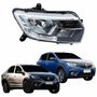 Farol Renault Logan Sandero 2020 2021 2022 Com Led 3 Riscos Lado Direito Passageiro