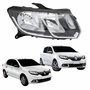 Farol Renault Logan Sandero 2015 Até 2019 Original Arteb Friso Cromado Lado Direito Passageiro