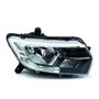 Farol Renault Logan Sandero 2020 2021 2022 Mascara Cromada Com Led Lado Direito Passageiro