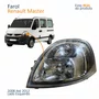 Farol Principal Renaut Master 2008 2009 2010 2011 2012 Máscara Cromada Lado Esquerdo Motorista