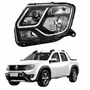 Farol Renault Oroch 2015 Até 2020 Máscara Negra Lado Esquerdo Motorista