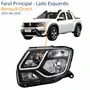Farol Renault Oroch 2015 Até 2020 Máscara Negra Lado Esquerdo Motorista