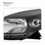 Farol Principal Renault Sandero 2008 2009 2010 2011 Máscara Negra Lado Esquerdo Motorista
