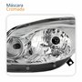 Farol Principal Renault Sandero 2012 2013 2014 Máscara Cromada Lado Esquerdo Motorista