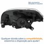 Farol Principal Renault Sandero 2012 2013 2014 Máscara Cromada Lado Direito Passageiro