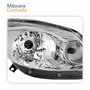 Farol Principal Renault Sandero 2012 2013 2014 Máscara Cromada Lado Direito Passageiro